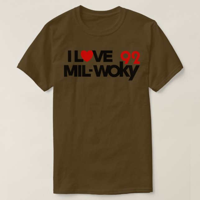 Camiseta Estación de radio desaparecida de WOKY Love Milwau (Diseño del anverso)