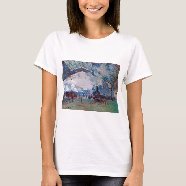 Camiseta Estación de Saint-Lazare, Monet (Anverso)
