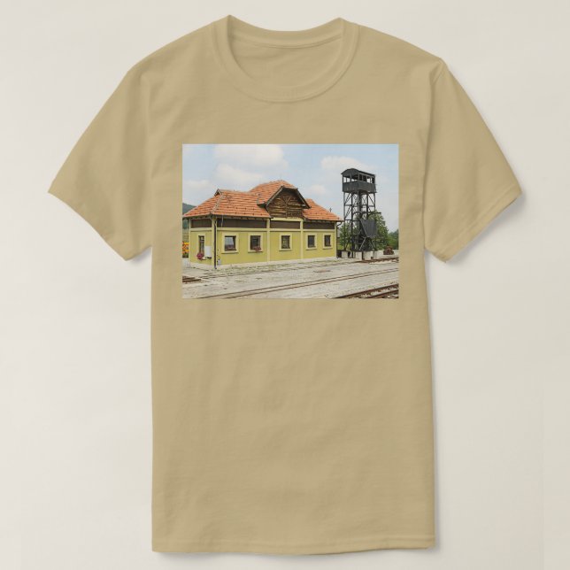 Camiseta estación de tren antigua Vitasi oeste de Serbia (Diseño del anverso)