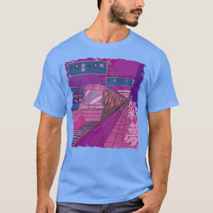 Camiseta Estación de tren de Japón