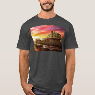 Camiseta Estación de tren El tren temprano de 1900