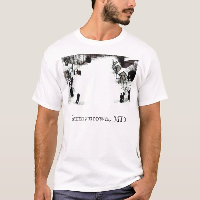 Camiseta Estación de tren, Germantown, MD (Anverso)