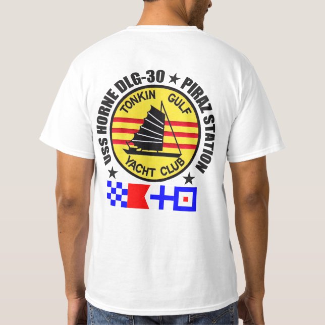 Camiseta Estación de USS Horne DLG 30 Piraz (Reverso)