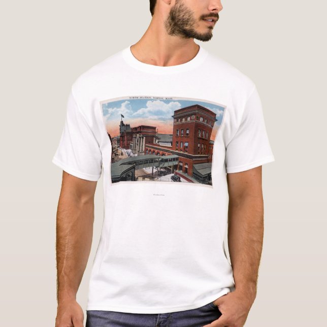 Camiseta Estación del norte - depósito del ferrocarril (Anverso)