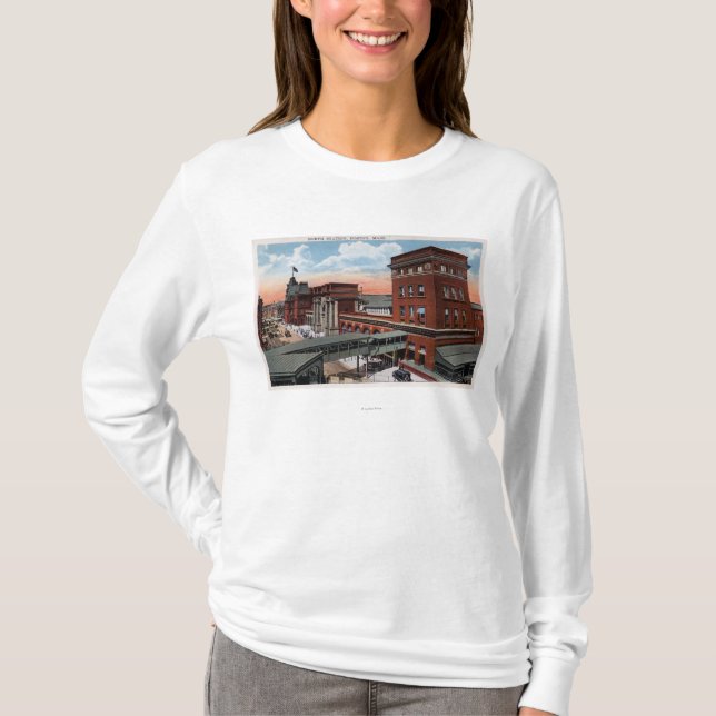 Camiseta Estación del norte - depósito del ferrocarril (Anverso)