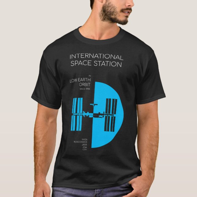 Camiseta Estación Espacial Internacional. En órbita terrest (Anverso)