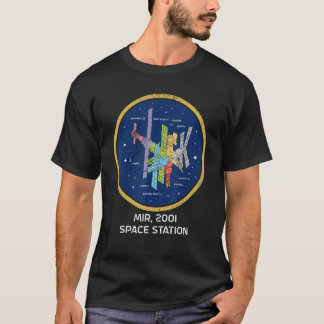 Camiseta Estación Espacial Mir Módulos Espacio Soviético de