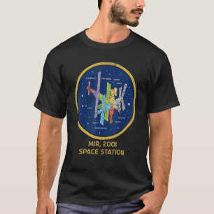 Camiseta Estación Espacial Mir Módulos Espacio Soviético de