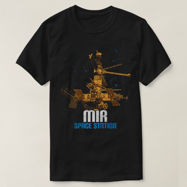 Camiseta Estación espacial soviética Mir 3 (Diseño del anverso)