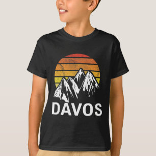 Camiseta Estación suiza de esquí de Davos Suiza Snowboardin