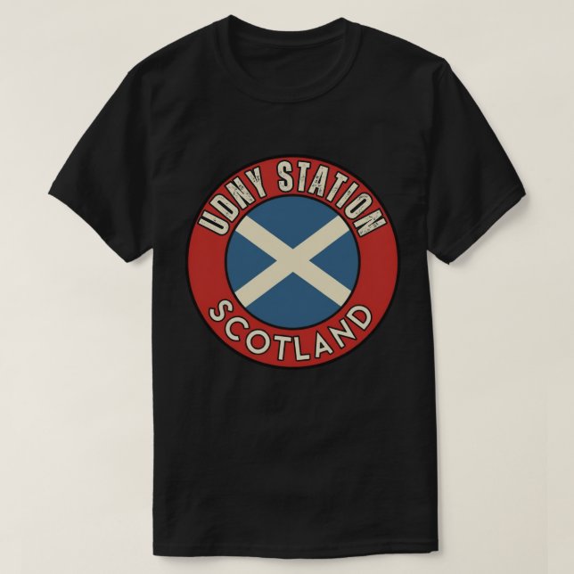 Camiseta Estación Udny, Escocia (Diseño del anverso)