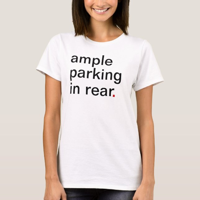 Camiseta estacionamiento amplio en parte posterior (Anverso)