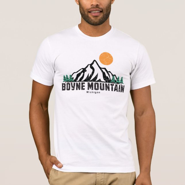 Camiseta Estacionamiento de esquí de montaña Retro Boyne (Anverso)