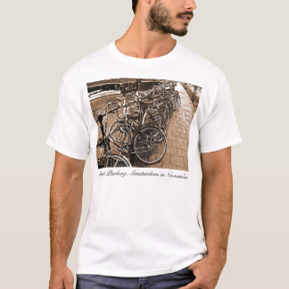 Camiseta Estacionamiento de la bici -- SEPIA de Amsterdam