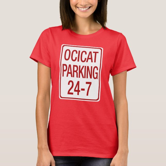 Camiseta Estacionamiento de Ocicat (Anverso)