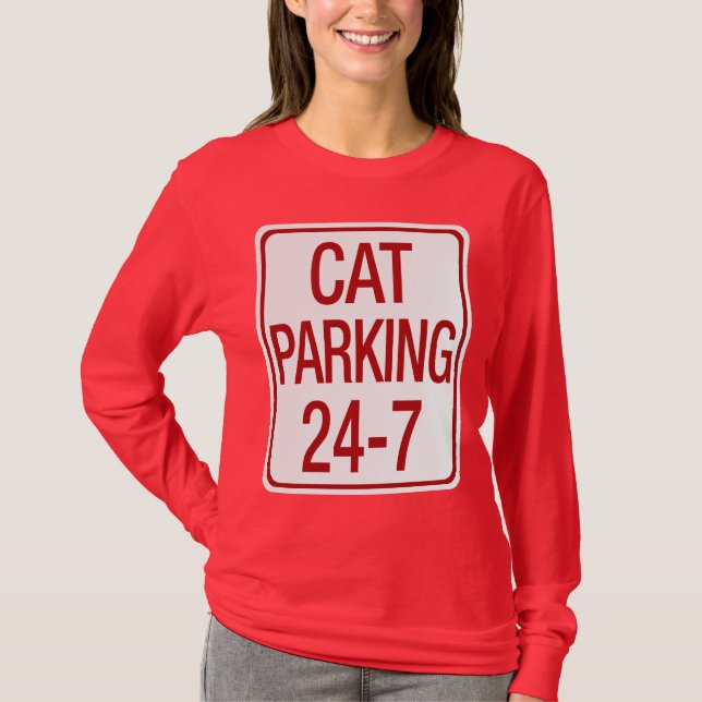 Camiseta Estacionamiento del gato (Anverso)