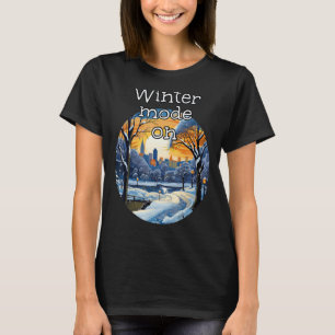 Camiseta Estacionamiento Guay City Snow Park con Lake for W