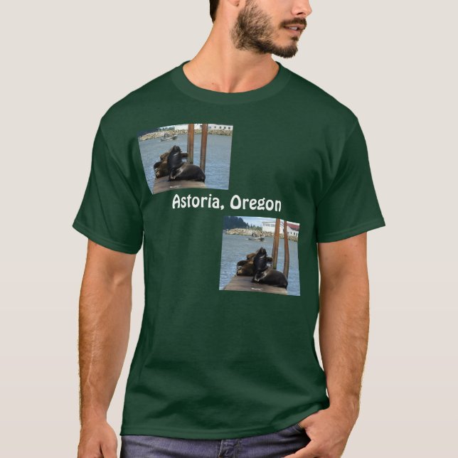 Camiseta Estaciones de Astoria Oregon (Anverso)