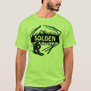 Camiseta Estadio de arte de esquí verde de Solden Austria