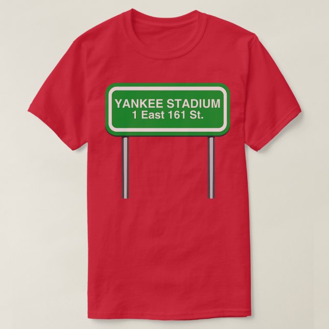 Camiseta Estadio Yankee Diseño 1 Este 161 St El Bronx NY 1 (Diseño del anverso)