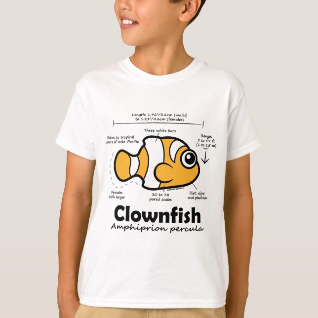 Camiseta Estadísticas de Clownfish (Anverso)