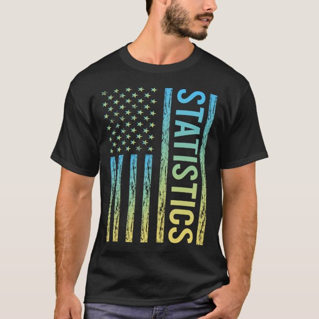 Camiseta Estadísticas de la marca de degradado (Anverso)