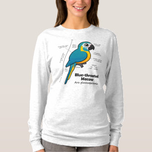 Camiseta Estadísticas de Macao azules Birdorables