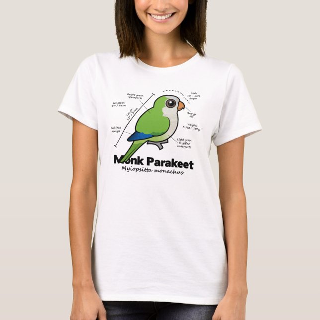 Camiseta Estadísticas del Parakeet del monje (Anverso)