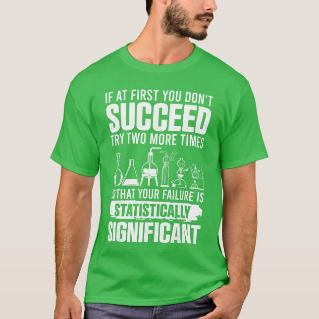 Camiseta Estadísticas Divertidas Ciencia Chiste para Hombre (Anverso)