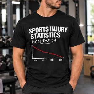 Camiseta Estadísticas Divertidas de Lesiones Deportivas