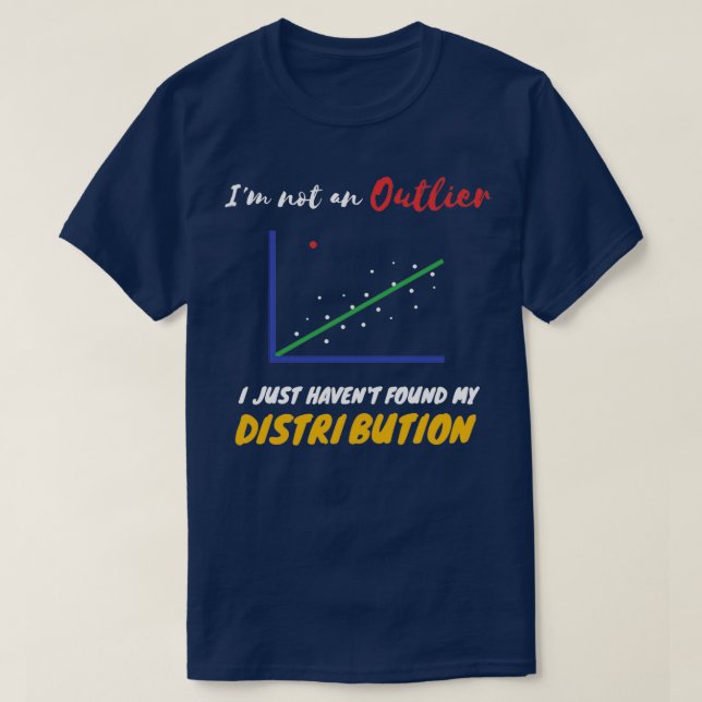 Camiseta Estadísticas divertidas dentro del chiste sobre Ou (Diseño del anverso)