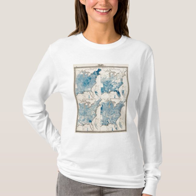 Camiseta Estadísticas vitales, censo unido (Anverso)