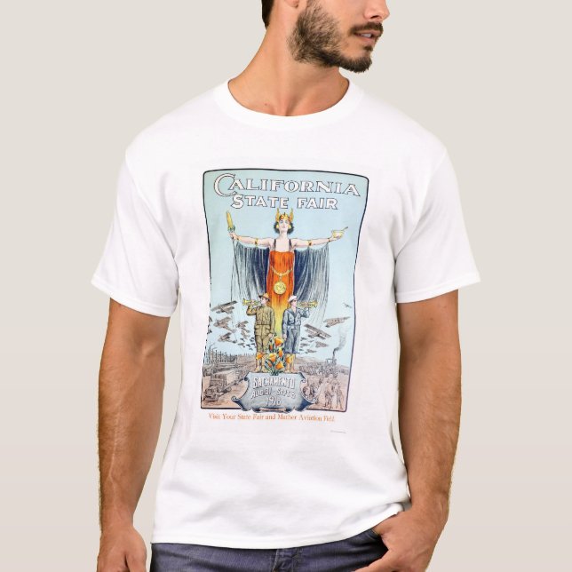 Camiseta Estado 1918 de California justo (Anverso)