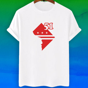 Camiseta Estado 51 de Washington DC - condición de estado