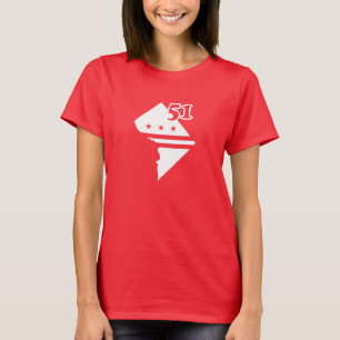 Camiseta Estado 51 de Washington DC - condición de estado