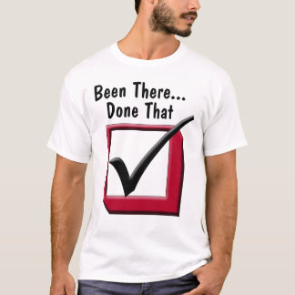 Camiseta ¡Estado allí, hecho eso! Caja de control roja