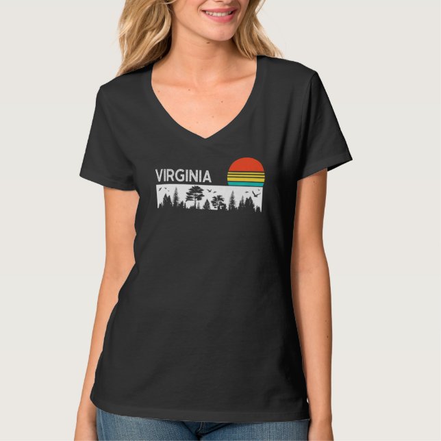 Camiseta Estado Americano De Virginia (Anverso)