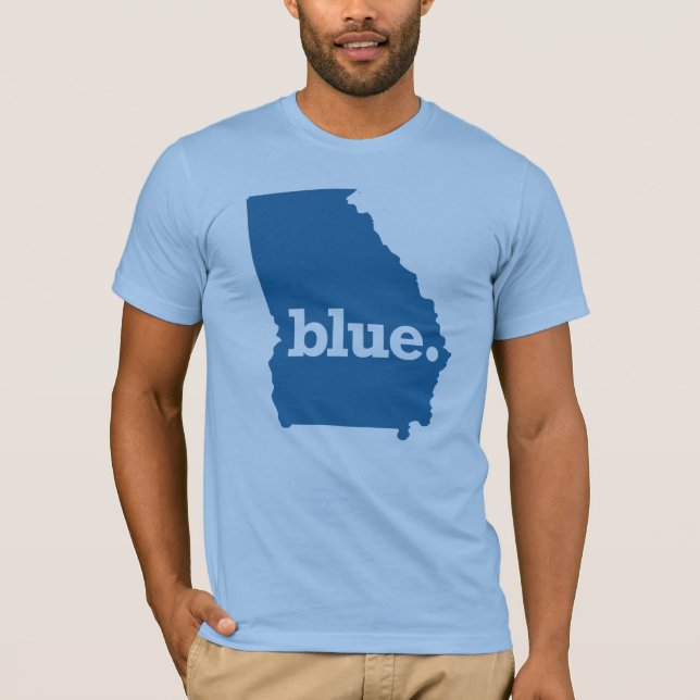 Camiseta Estado Azul Georgia (Anverso)