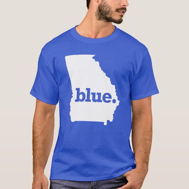 CAMISETA ESTADO AZUL GEORGIA (Anverso)