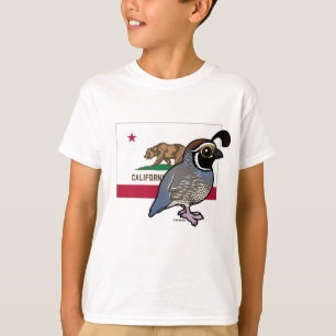 Camiseta Estado Birdorable: Codornices de California