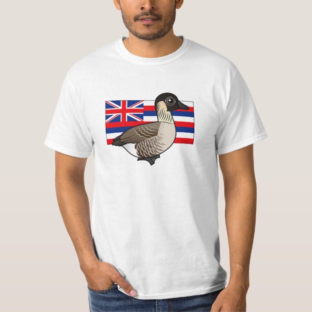 Camiseta Estado Birdorable de Hawaii: Nene (Anverso)