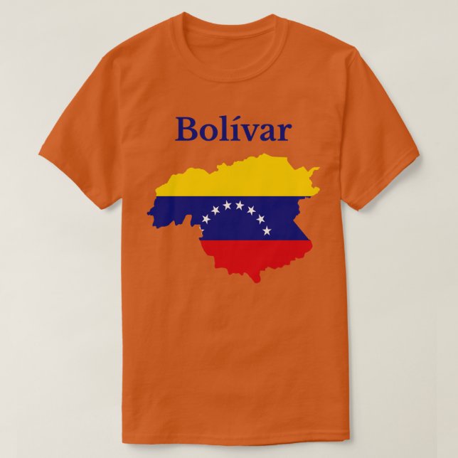 Camiseta Estado Bolívar Venezuela (Diseño del anverso)
