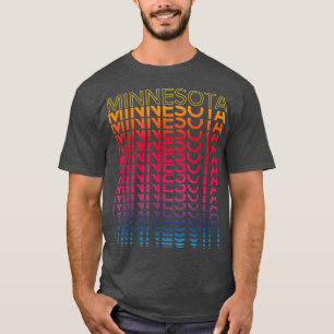 Camiseta Estado colorido de Retro USANostalgic Minnesota