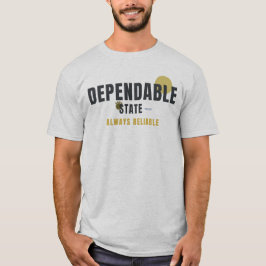 Camiseta ESTADO CONFIABLE – Tipografía Geométrica Amante de