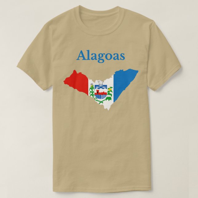 Camiseta Estado de Alagoas Brasil (Diseño del anverso)