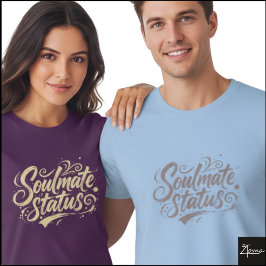 Camiseta Estado de Alma Gemela Script Grunge Arte
