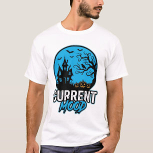 Camiseta Estado de ánimo actual Halloween Grabado Vintage V