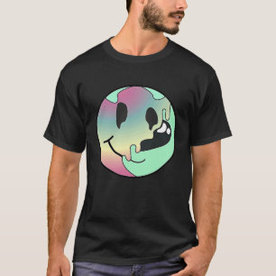 Camiseta Estado de ánimo de hoy Feliz Cara derretida retro 