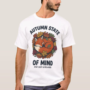 Camiseta Estado de ánimo de otoño zorro lindo