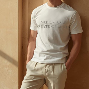 Camiseta Estado de Ánimo de Término Medio Amante de la Carn